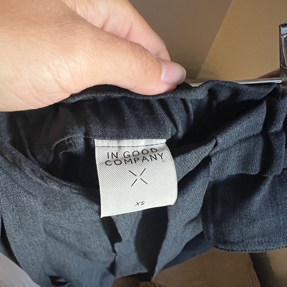 In Good Company wool blend relaxed pants size XS dark gray - Picture 6 of 6